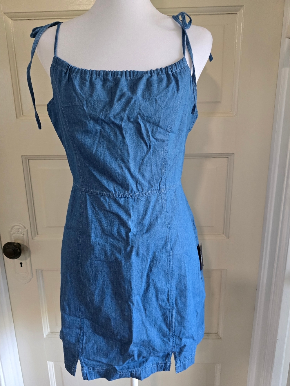 NEW Lulus Blue Denim Mini Dress